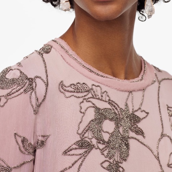 ZARA LIMITED EDITION LONG DRESS WITH APPLIQUÉS - Picture 12 of 16